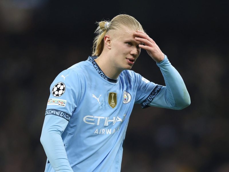 Erling Haaland droht das Aus in der Champions League.