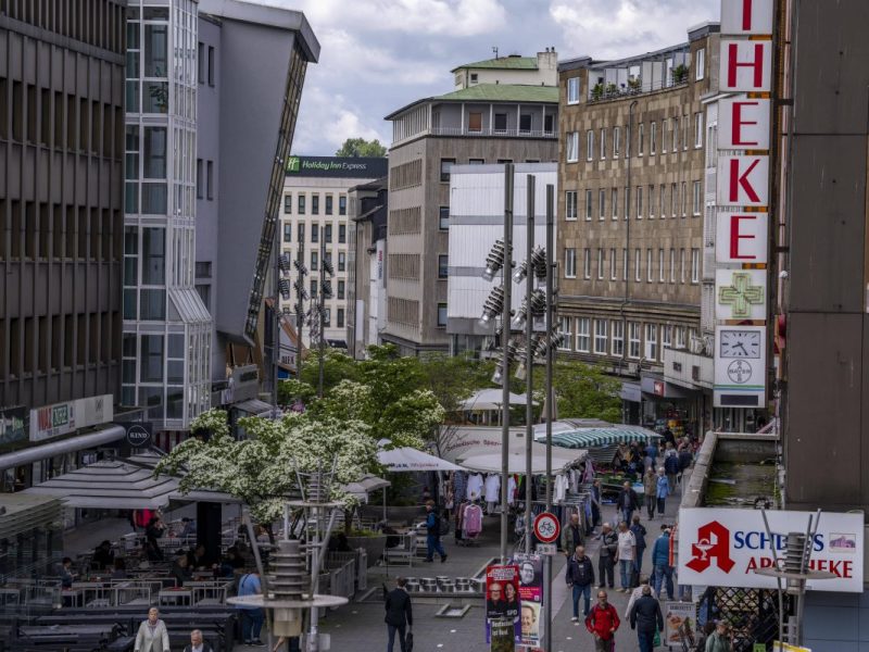 Die Innenstadt von Mülheim.