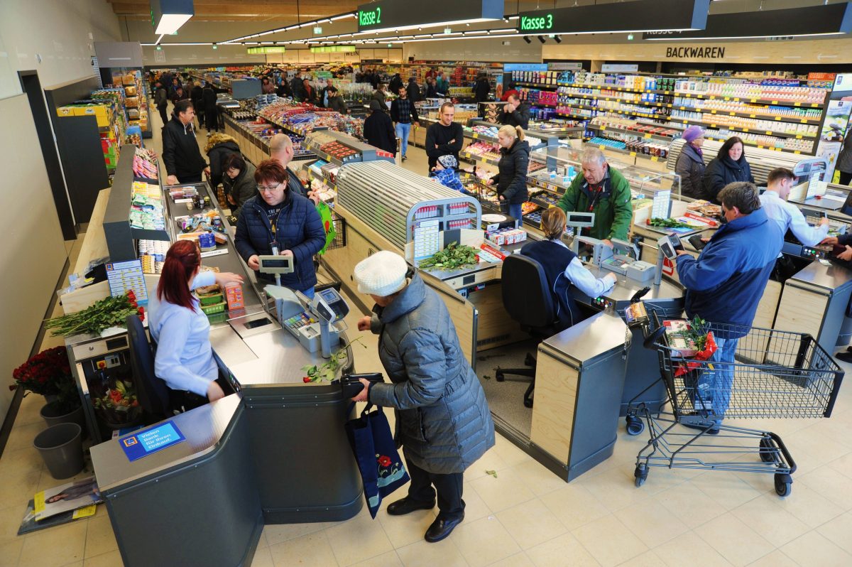 Aldi Nord probiert neue Zahlungsmöglichkeiten aus. (Archivofoto)