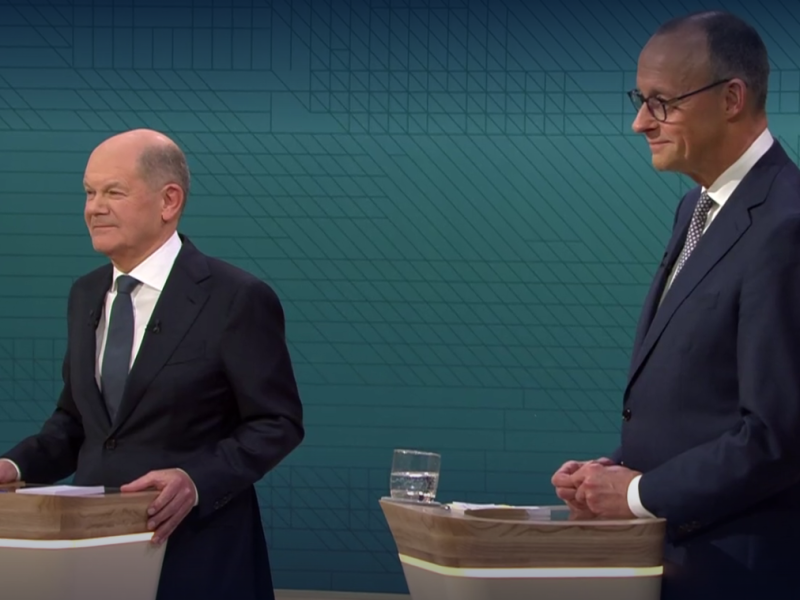 TV-Duell: Sonderlob für Merz und Scholz.