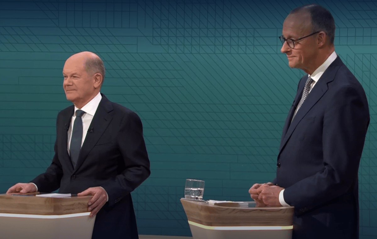 TV-Duell: Sonderlob für Merz und Scholz.