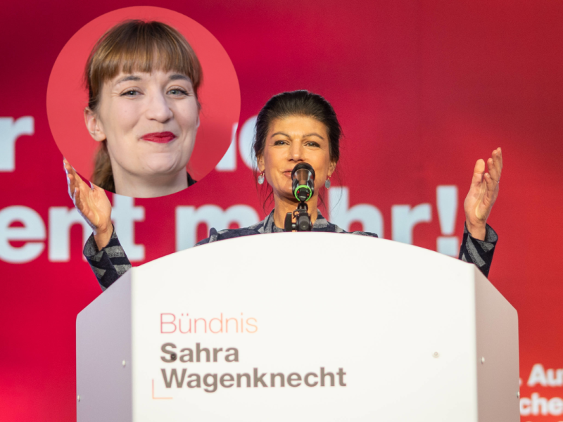 Wagenknecht macht Spitzenkandidatin der Linkspartei für Boom verantwortlich.