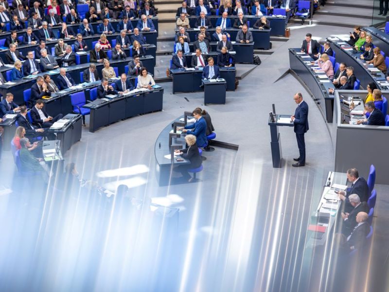 Bei der Abstimmung im Bundestag kam es zu einer Protestaktion durch die Wagenknecht-Partei BSW.