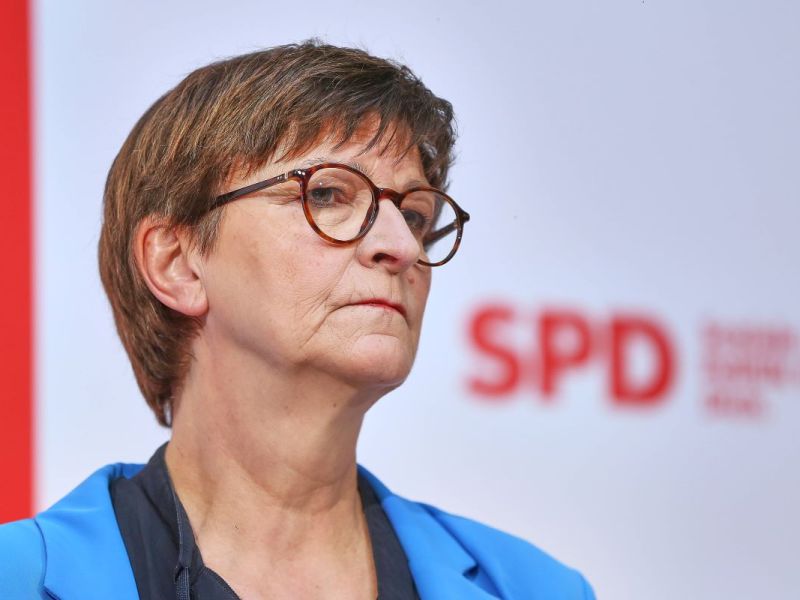 Für SPD-Spitzenfrau Saskia Esken gibt es zurzeit viel Gegenwind.
