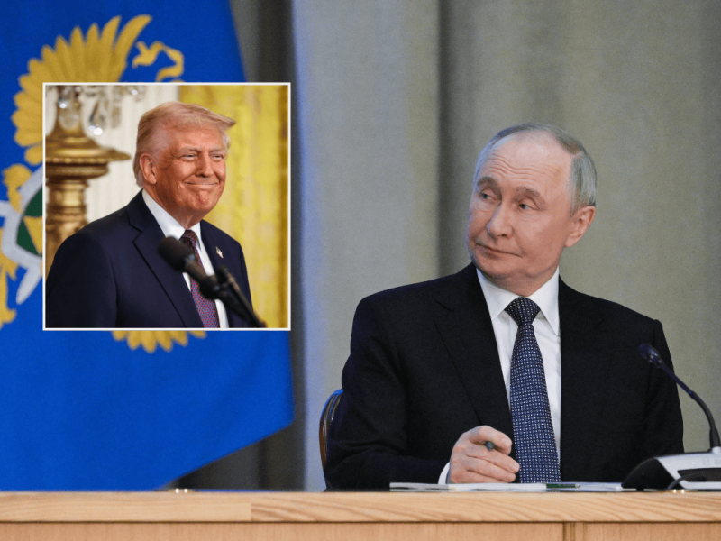 Russland-Präsident Wladimir Putin schenkte seinem Amtskollegen Donald Trump offenbar ein neues Porträt.